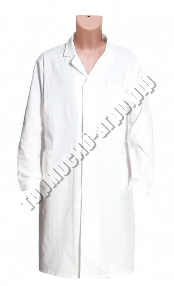 Халат белый  (х/б диагональ)